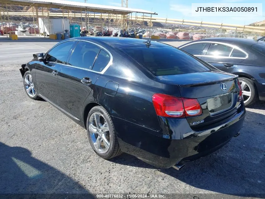 2010 Lexus Gs 350 VIN: JTHBE1KS3A0050891 Lot: 40776832