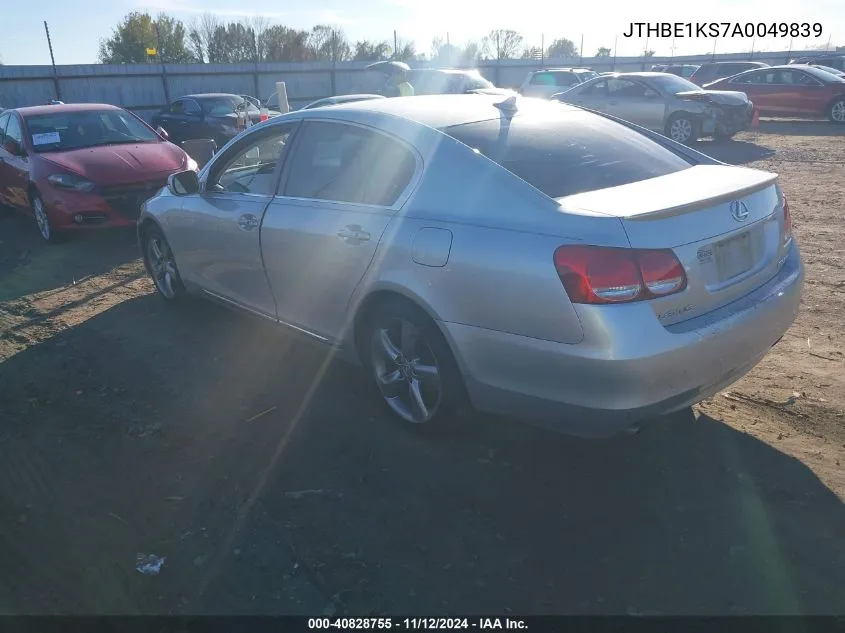 JTHBE1KS7A0049839 2010 Lexus Gs 350