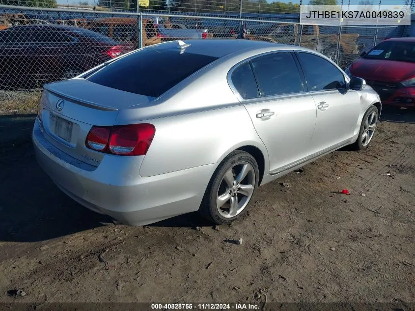 JTHBE1KS7A0049839 2010 Lexus Gs 350