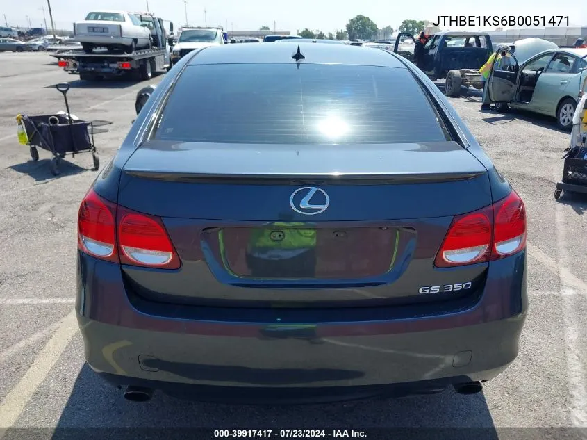 JTHBE1KS6B0051471 2011 Lexus Gs 350