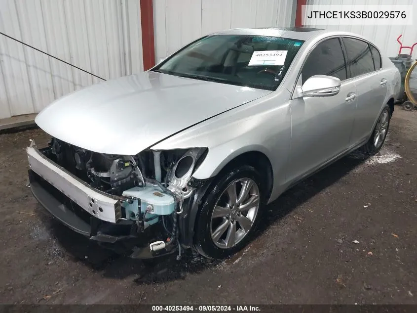 2011 Lexus Gs 350 VIN: JTHCE1KS3B0029576 Lot: 40253494