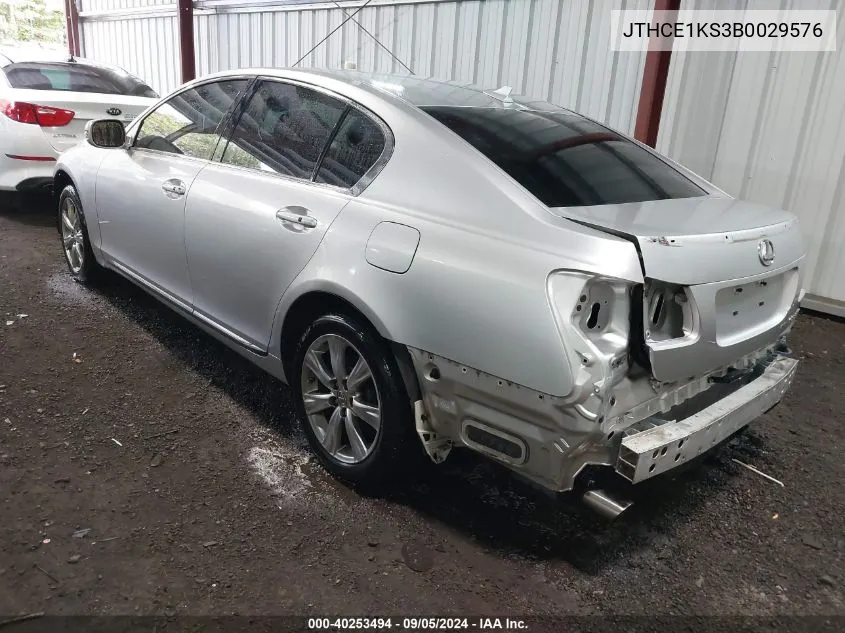 2011 Lexus Gs 350 VIN: JTHCE1KS3B0029576 Lot: 40253494