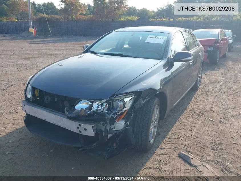 2011 Lexus Gs 350 VIN: JTHCE1KS7B0029208 Lot: 40334837