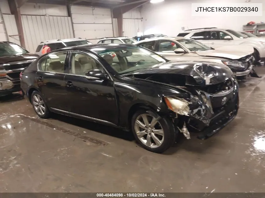 JTHCE1KS7B0029340 2011 Lexus Gs 350