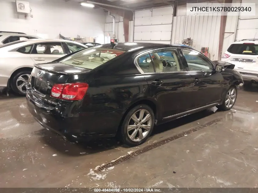 JTHCE1KS7B0029340 2011 Lexus Gs 350