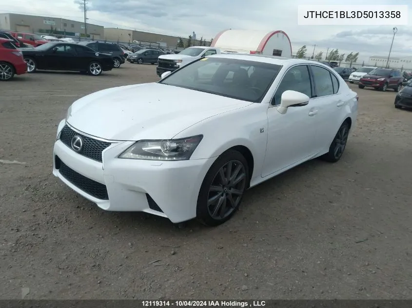 2013 Lexus Gs 350 VIN: JTHCE1BL3D5013358 Lot: 12119314