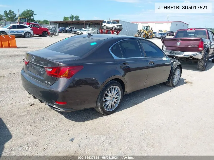 2013 Lexus Gs 350 VIN: JTHBE1BL3D5017521 Lot: 39537639