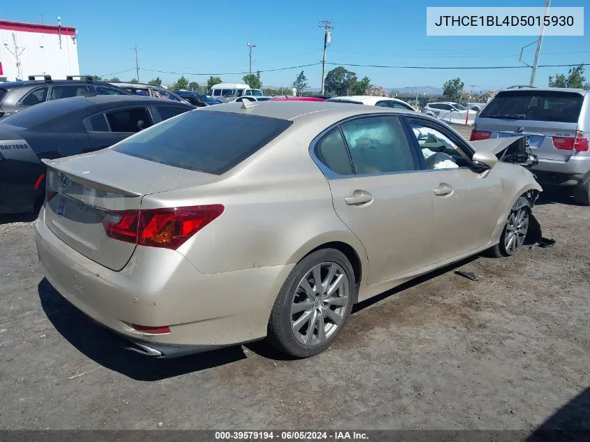 2013 Lexus Gs 350 VIN: JTHCE1BL4D5015930 Lot: 39579194