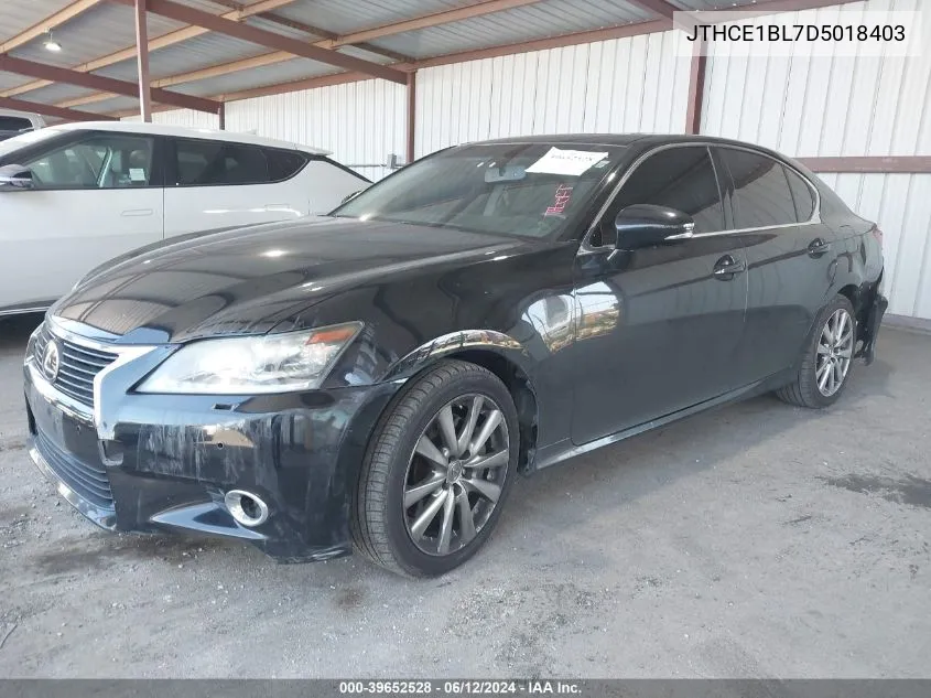 2013 Lexus Gs 350 VIN: JTHCE1BL7D5018403 Lot: 39652528