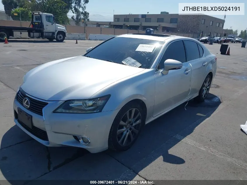 2013 Lexus Gs 350 VIN: JTHBE1BLXD5024191 Lot: 39672401