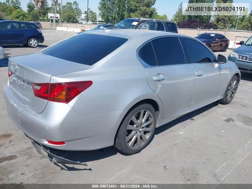 2013 Lexus Gs 350 VIN: JTHBE1BLXD5024191 Lot: 39672401