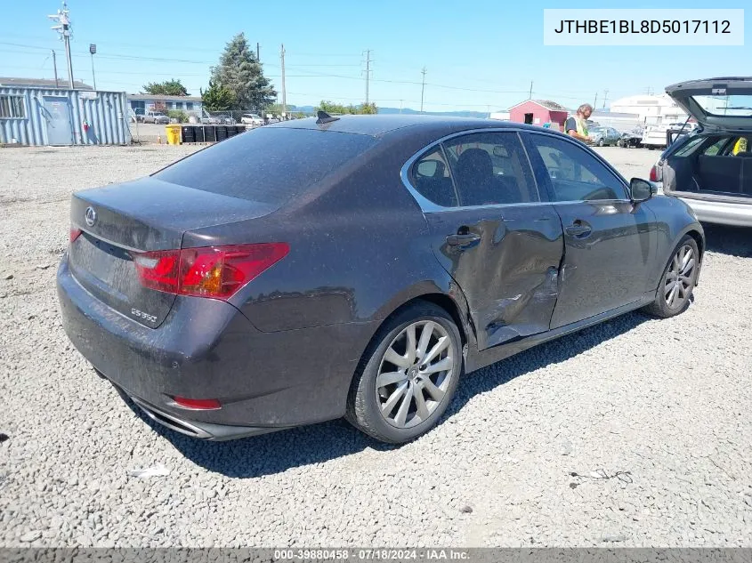 2013 Lexus Gs 350 350 VIN: JTHBE1BL8D5017112 Lot: 39880458