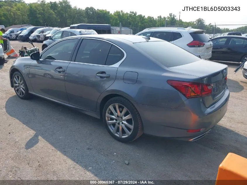 2013 Lexus Gs 350 VIN: JTHCE1BL6D5003343 Lot: 39965367