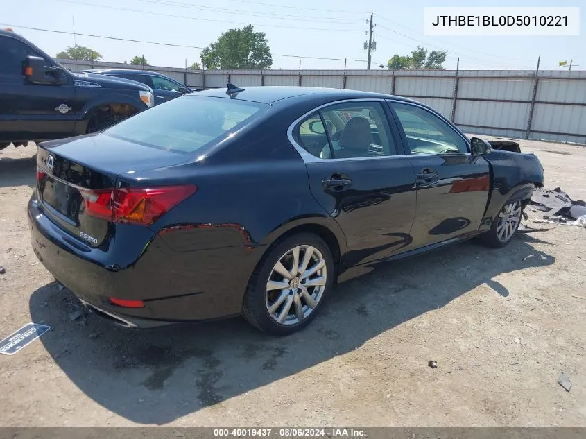 2013 Lexus Gs 350 VIN: JTHBE1BL0D5010221 Lot: 40019437