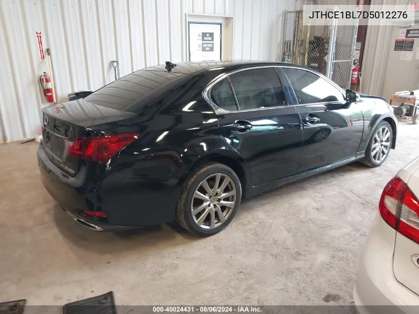 2013 Lexus Gs 350 VIN: JTHCE1BL7D5012276 Lot: 40024431