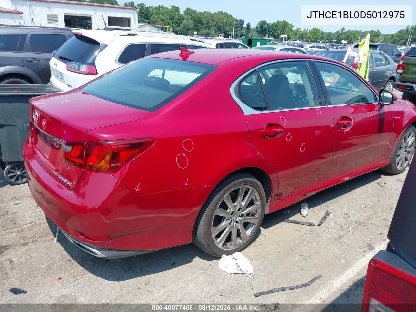 JTHCE1BL0D5012975 2013 Lexus Gs 350