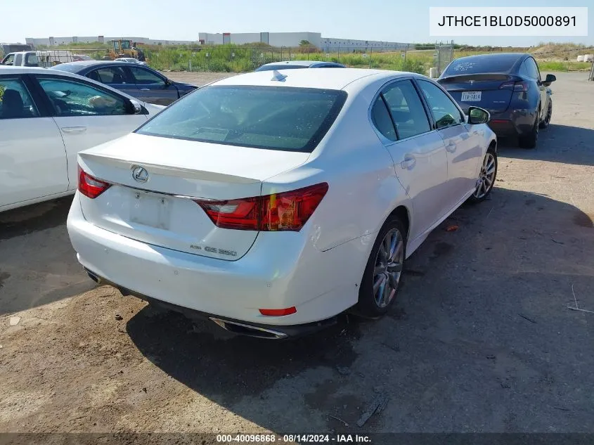 2013 Lexus Gs 350 VIN: JTHCE1BL0D5000891 Lot: 40096868