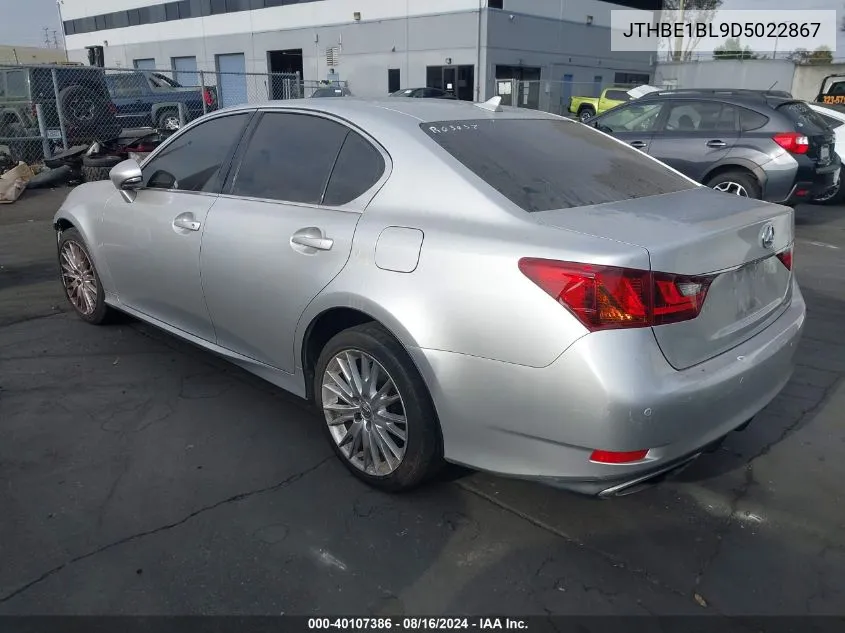 2013 Lexus Gs 350 VIN: JTHBE1BL9D5022867 Lot: 40107386