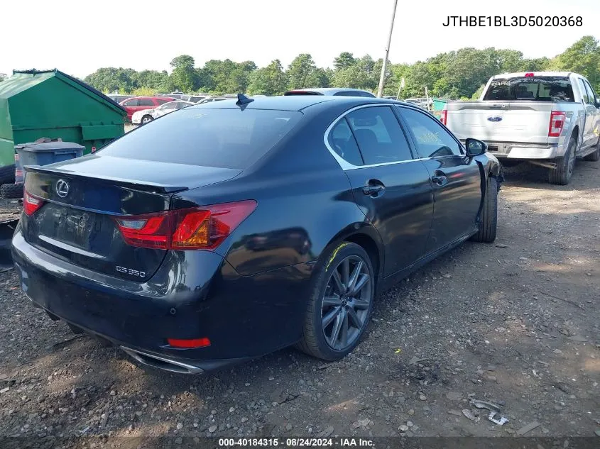 2013 Lexus Gs 350 VIN: JTHBE1BL3D5020368 Lot: 40184315