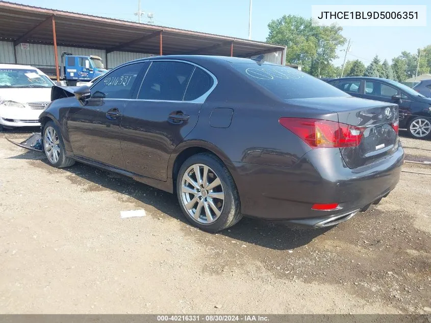 2013 Lexus Gs 350 VIN: JTHCE1BL9D5006351 Lot: 40216331