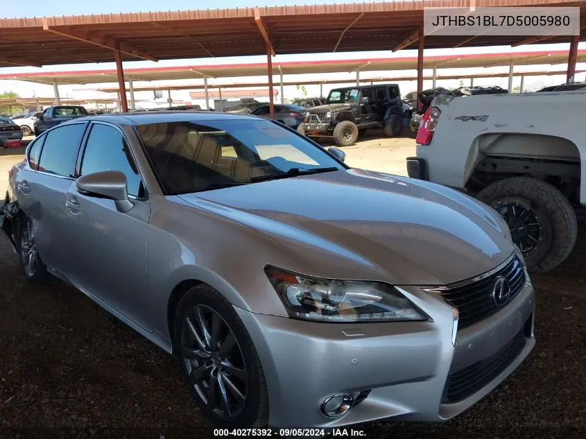 2013 Lexus Gs 450H VIN: JTHBS1BL7D5005980 Lot: 40275392