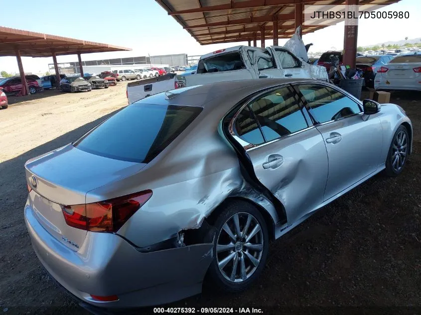 2013 Lexus Gs 450H VIN: JTHBS1BL7D5005980 Lot: 40275392