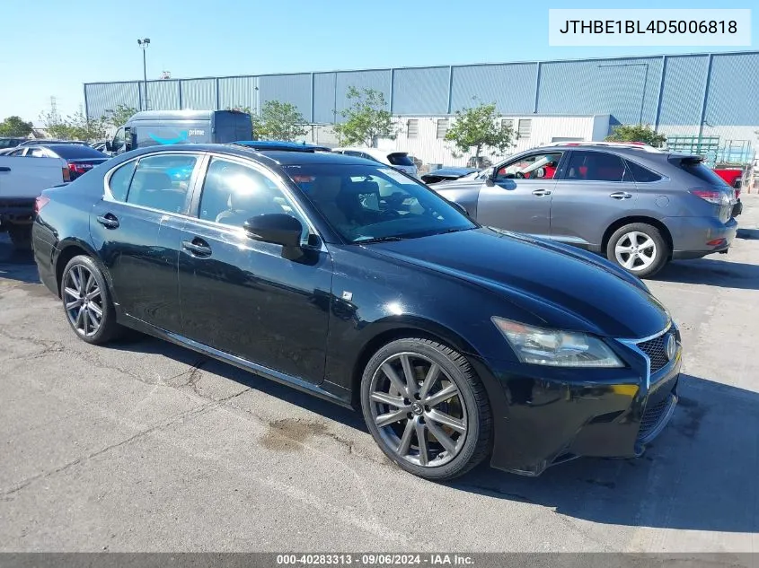 2013 Lexus Gs 350 VIN: JTHBE1BL4D5006818 Lot: 40283313