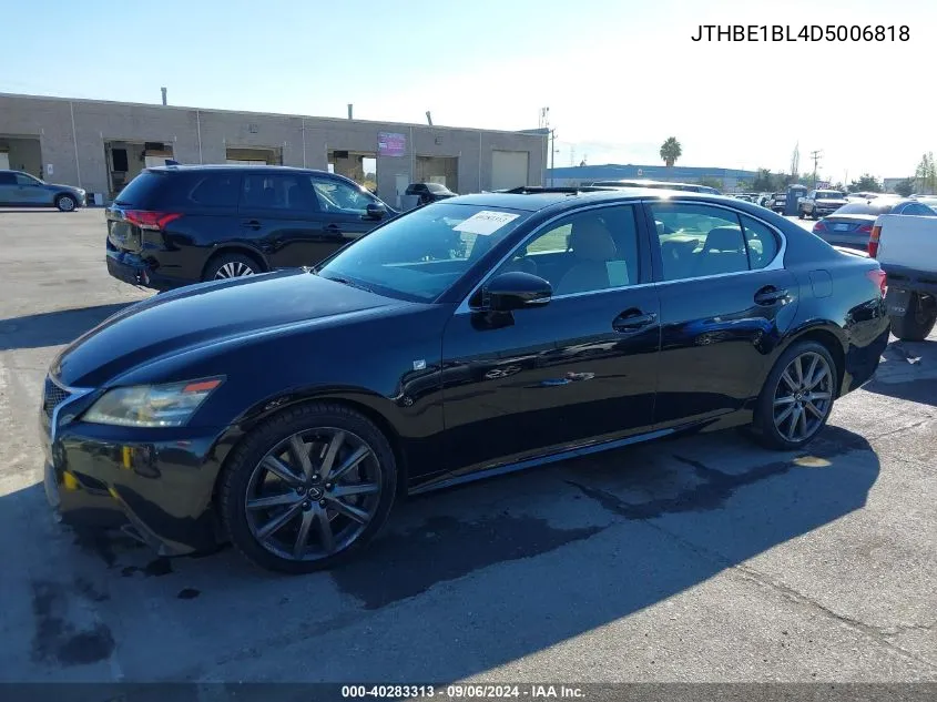 2013 Lexus Gs 350 VIN: JTHBE1BL4D5006818 Lot: 40283313