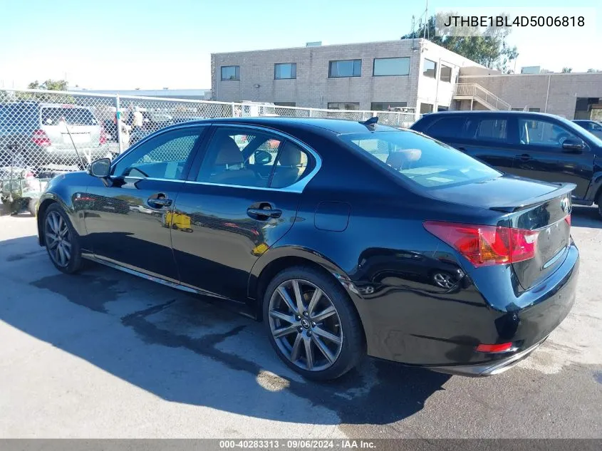 2013 Lexus Gs 350 VIN: JTHBE1BL4D5006818 Lot: 40283313