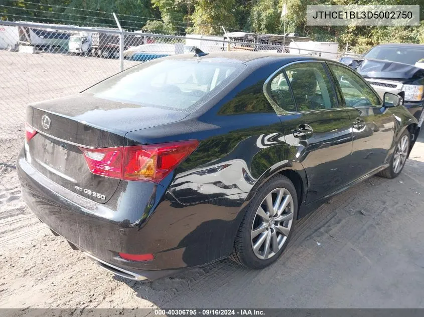 2013 Lexus Gs 350 350 VIN: JTHCE1BL3D5002750 Lot: 40306795