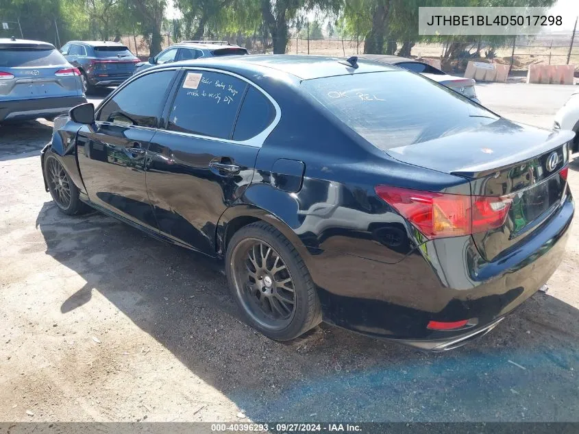 2013 Lexus Gs 350 VIN: JTHBE1BL4D5017298 Lot: 40396293