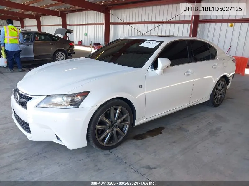 2013 Lexus Gs 350 VIN: JTHBE1BL1D5027125 Lot: 40413265