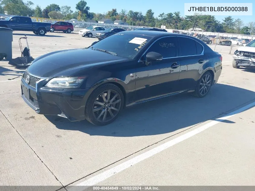 2013 Lexus Gs 350 VIN: JTHBE1BL8D5000388 Lot: 40454849