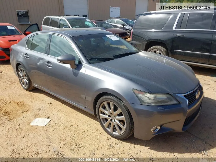 2013 Lexus Gs 450H VIN: JTHBS1BL2D5002145 Lot: 40548544