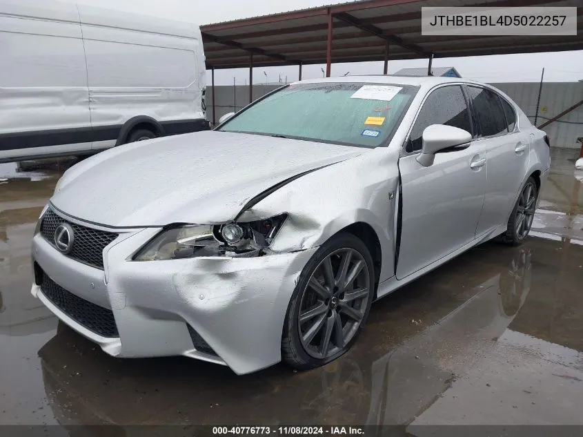 2013 Lexus Gs 350 VIN: JTHBE1BL4D5022257 Lot: 40776773