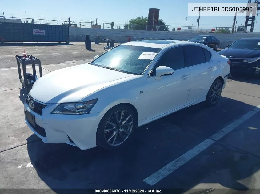 2013 Lexus Gs 350 VIN: JTHBE1BL0D5005990 Lot: 40836870