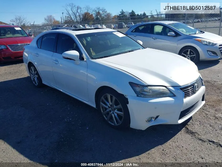 2013 Lexus Gs 350 VIN: JTHBE1BL8D5012587 Lot: 40837844