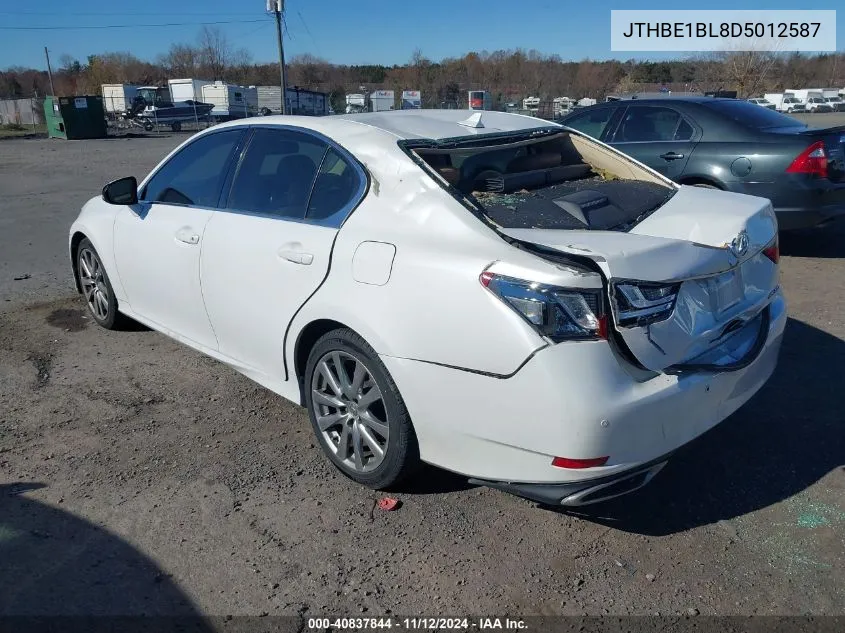 2013 Lexus Gs 350 VIN: JTHBE1BL8D5012587 Lot: 40837844