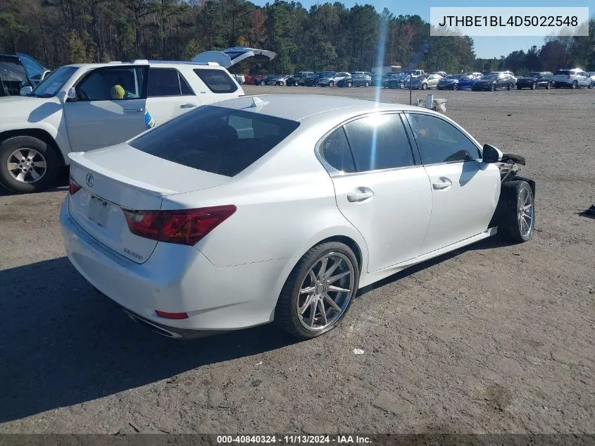 2013 Lexus Gs 350 VIN: JTHBE1BL4D5022548 Lot: 40840324