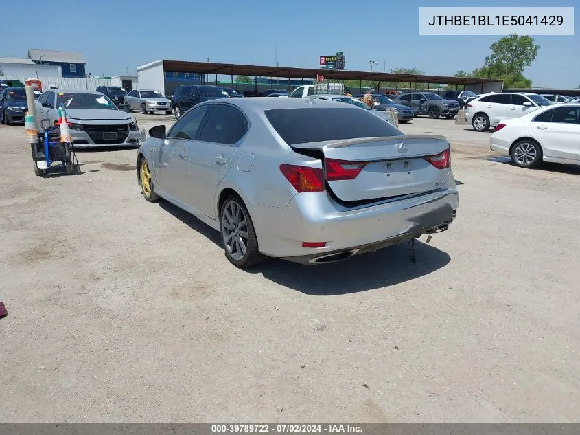 2014 Lexus Gs 350 VIN: JTHBE1BL1E5041429 Lot: 39789722