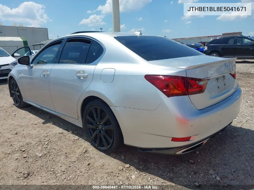 2014 Lexus Gs 350 VIN: JTHBE1BL8E5041671 Lot: 39840441