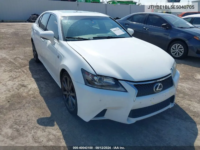 2014 Lexus Gs 350 VIN: JTHBE1BL5E5040705 Lot: 40043100