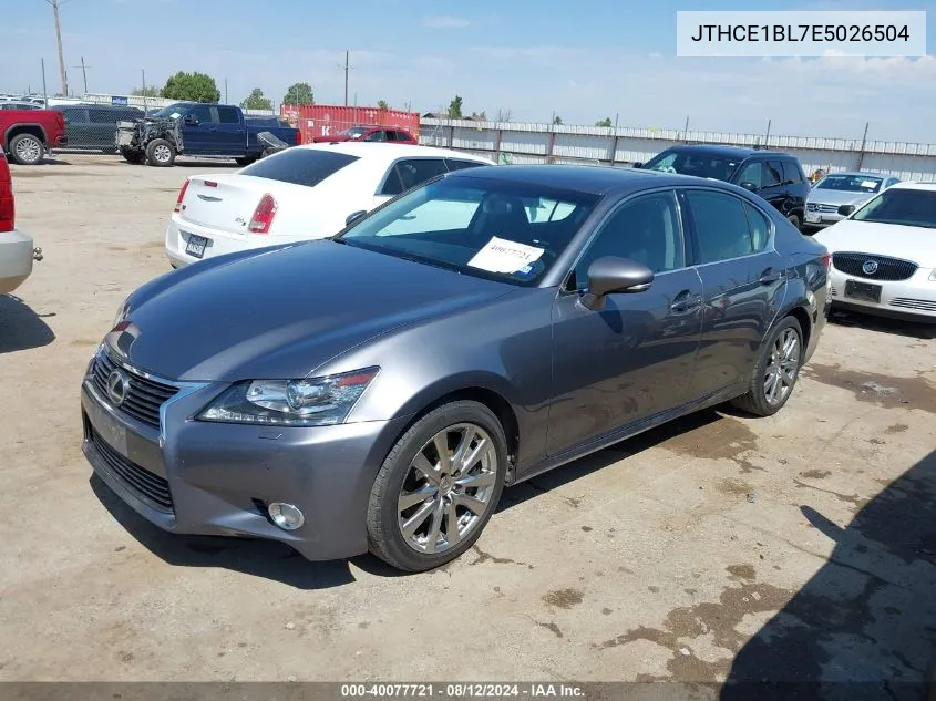 2014 Lexus Gs 350 VIN: JTHCE1BL7E5026504 Lot: 40077721