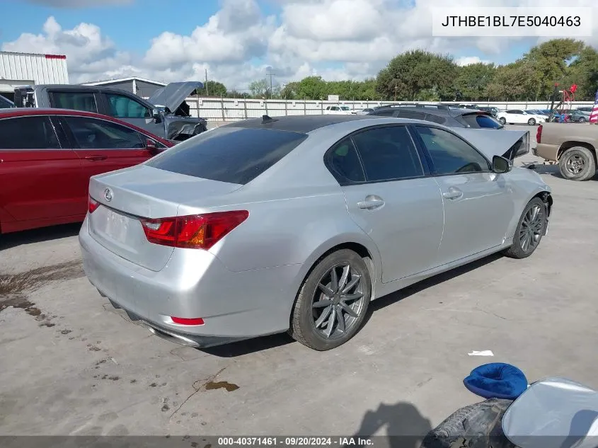 2014 Lexus Gs 350 VIN: JTHBE1BL7E5040463 Lot: 40371461