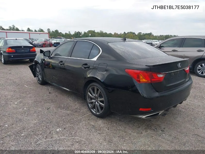 2014 Lexus Gs 350 VIN: JTHBE1BL7E5038177 Lot: 40456309