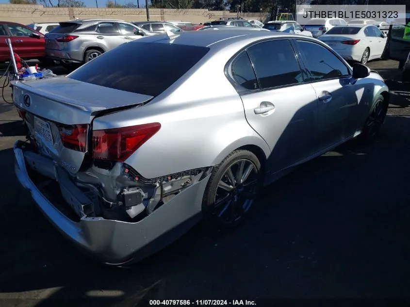 2014 Lexus Gs 350 VIN: JTHBE1BL1E5031323 Lot: 40797586