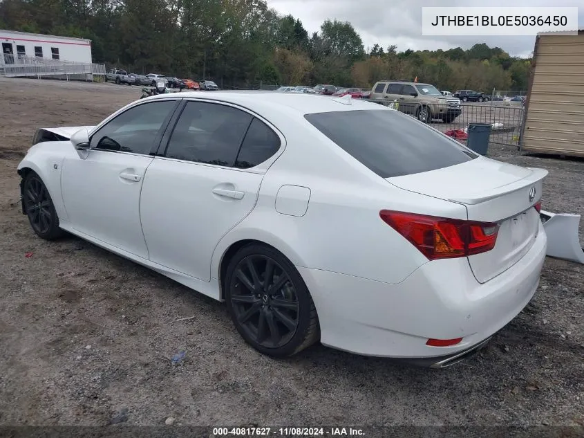 2014 Lexus Gs 350 VIN: JTHBE1BL0E5036450 Lot: 40817627