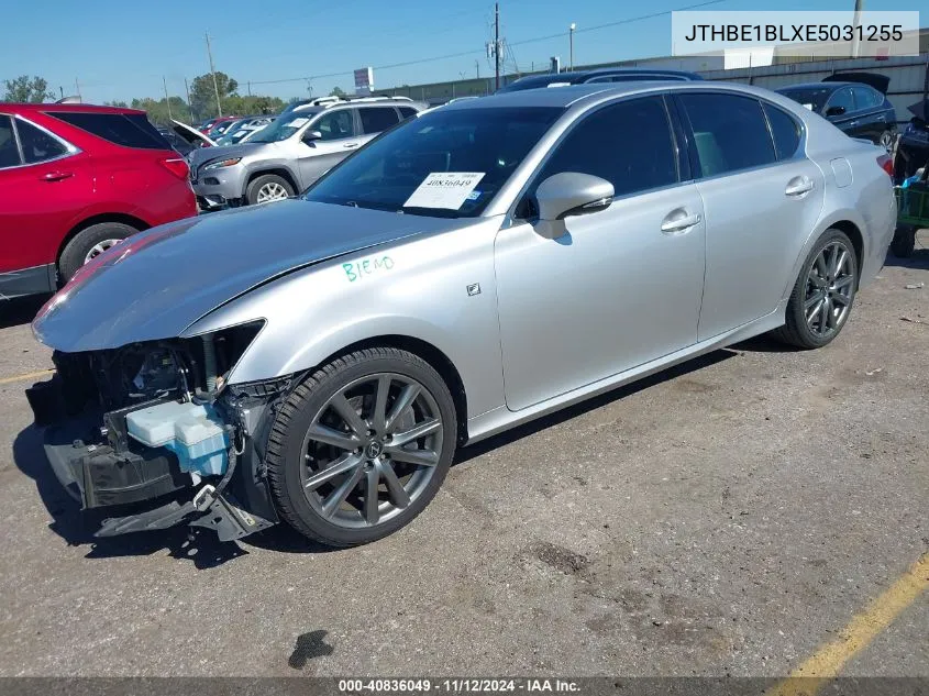 2014 Lexus Gs 350 VIN: JTHBE1BLXE5031255 Lot: 40836049