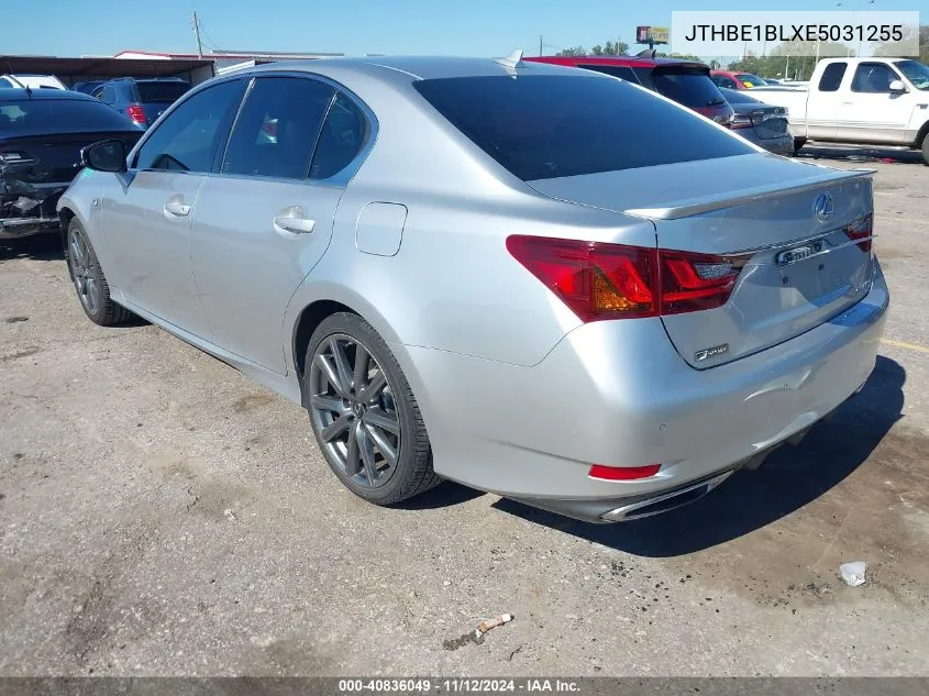 2014 Lexus Gs 350 VIN: JTHBE1BLXE5031255 Lot: 40836049