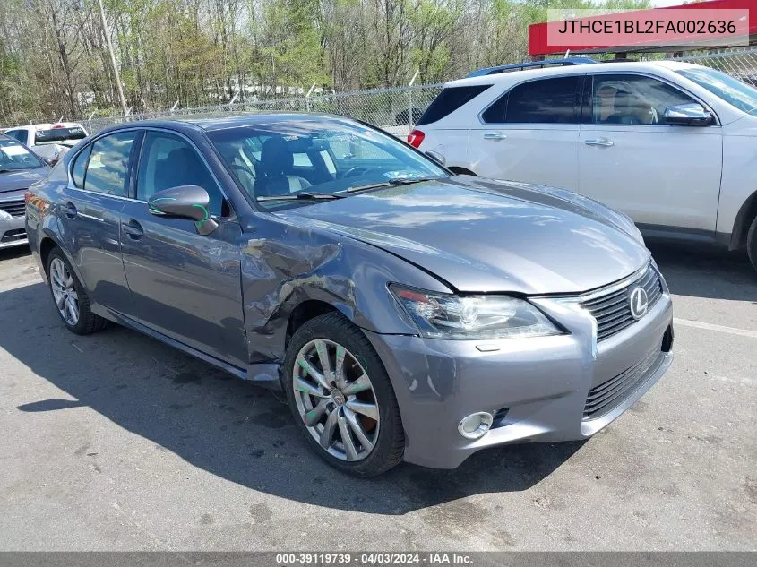 2015 Lexus Gs 350 VIN: JTHCE1BL2FA002636 Lot: 39119739